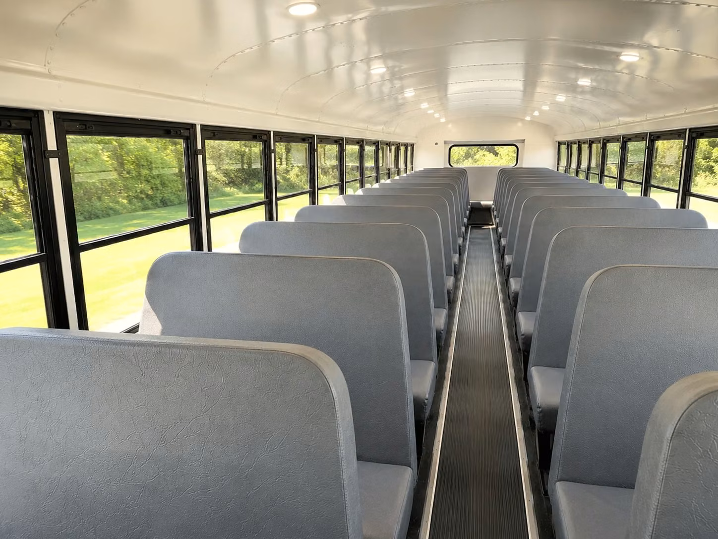 school bus inside
